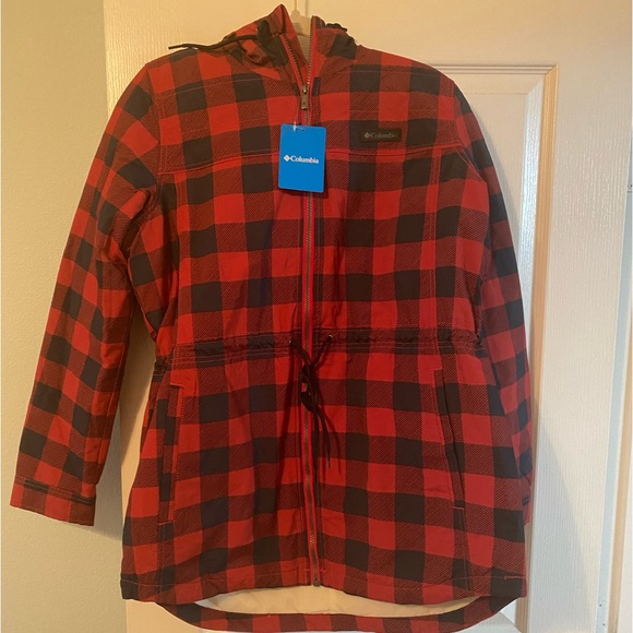 Columbia Jackets & Blazers - NWT Columbia Chatfield Hill Red Buffalo Plaid Jacket Large